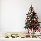 Tapete De Natal Para Sala Boneco De Neve Único