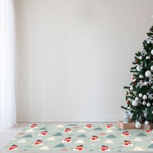 Tapete De Natal Para Sala Bonecos De Neve Único