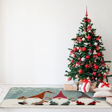 Tapete De Natal Para Sala Gnomos Natalinos Único