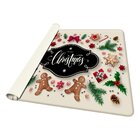 Tapete De Natal Para Sala Merry Christmas Bege Único