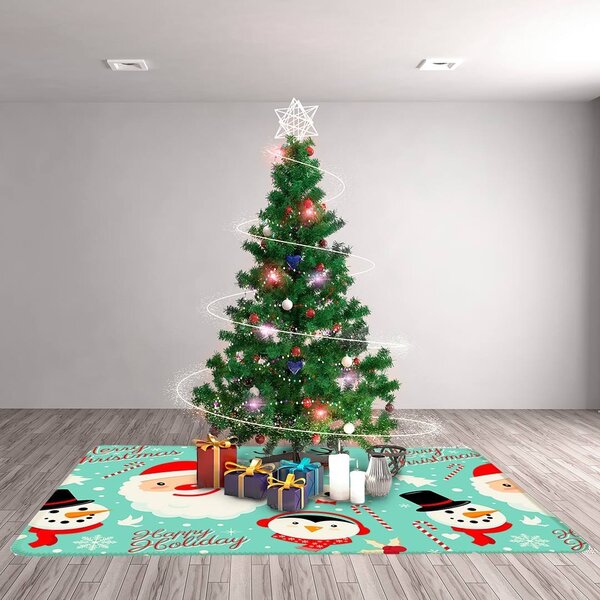 Tapete De Natal Para Sala Merry Christmas Único