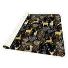 Tapete De Natal Para Sala Rena Dourado Único