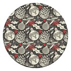 Tapete De Natal Redondo Elementos Natalinos