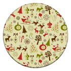 Tapete De Natal Redondo Elementos Natalinos