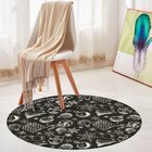 Tapete De Natal Redondo Elementos Natalinos