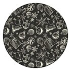 Tapete De Natal Redondo Elementos Natalinos