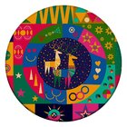 Tapete De Natal Redondo Elementos Natalinos Colorido