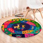 Tapete De Natal Redondo Elementos Natalinos Colorido