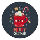 Tapete De Natal Redondo Merry Christmas