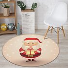 Tapete De Natal Redondo Papai Noel Fofinho