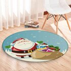 Tapete De Natal Redondo Presentes