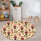 Tapete De Natal Redondo Quebra Nozes