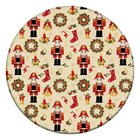 Tapete De Natal Redondo Quebra Nozes