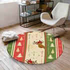 Tapete De Natal Redondo Renas