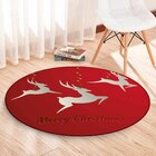 Tapete De Natal Redondo Renas Natalinas Modernas