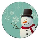 Tapete De Natal Redondo Snowman