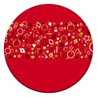 Tapete De Natal Redondo Wevans Elegante