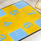 Tapete De Pelúcia Infantil Amarelinha Números Lúdico 1,20m X