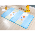 Tapete De Pelúcia Quarto Infantil / Bebê Azul Turquesa 1,20m