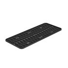 Tapete De Pia Em Polietileno 17,4 Cm Preto Single Coza 17012/