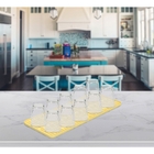 Tapete De Pia Single 42,2 X 17,4 X 1 Cm - Amarelo Coza