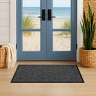 Tapete De Porta Capacho Fenice Texturas 70x40cm Escamas Bege