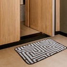 Tapete De Porta Egípcio Antiderrapante - 40x60cm - Marrom