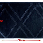 Tapete De Porta Itália Antiderrapante - 40x60cm - Preto