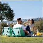 Tapete De Praia Espreguiçadeira Dobrável 160x55cm Cinza - Tob