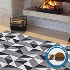 Tapete De Quarto Dallas 1,35m X 2,00m Antiderrapante Estampad