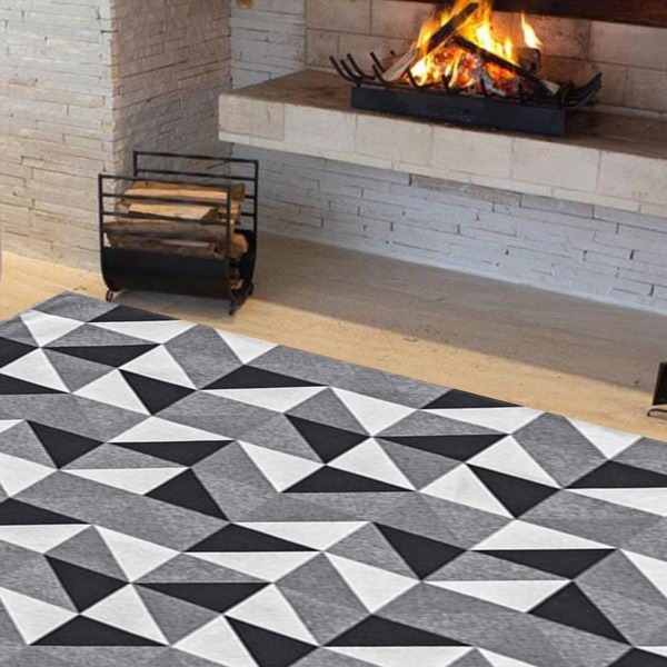 Tapete De Quarto Dallas 1,35m X 2,00m Antiderrapante Estampad