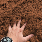 Tapete De Quarto Shaggy Confort Casen 100x140cm Marrom