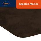 Tapete De Sala 150x100cm Macio Suave Marrom Casen
