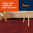 Tapete De Sala 150x100cm Macio Suave Vermelho Casen