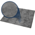 Tapete De Sala 150x100cm Peludo Aconchegante 4cm Cinza Casen