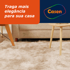 Tapete De Sala 150x100cm Peludo Aconchegante 4cm Nude Casen