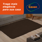 Tapete De Sala 200x250cm Macio Suave Marrom Casen