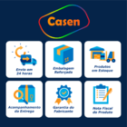 Tapete De Sala 200x250cm Macio Suave Preto Casen