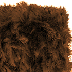 Tapete De Sala  Shaggy Pelo Alto 1,00mx1,40m Marrom Casen