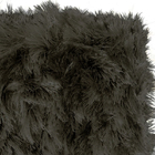 Tapete De Sala  Shaggy Pelo Alto 1,00mx1,40m Preto Casen