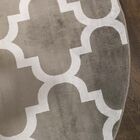 Tapete De Sala Belga Geometric 05 Bege 1,60m Redondo - Edantex