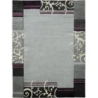 Tapete De Sala Daisy Carving Prata 1,00x1,50m São Carlos