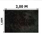 Tapete De Sala Felpudo Sedoso 1,50mx2,00m Preto Casa Dona