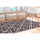 Tapete De Sala Marrom Geométrico Renaissance Antiderrapante 1