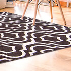 Tapete De Sala Marrom Geométrico Renaissance Antiderrapante 1