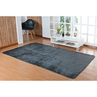 Tapete De Sala Pelúcia Grande Liso Cinza 2,00m X 1,50m Antide