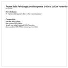 Tapete De Sala Vermelho Pelo Longo Antiderrapante 1,40m X 1,0