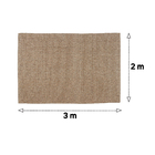 Tapete de Sisal Liso Camelo 3,00x2,00m