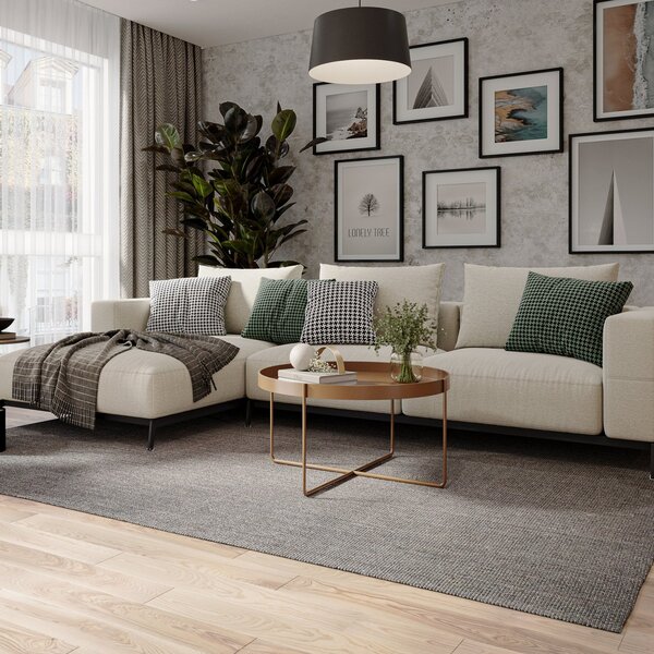 Tapete De Sisal Natural Basico Onix 2,50x3,50  Onix