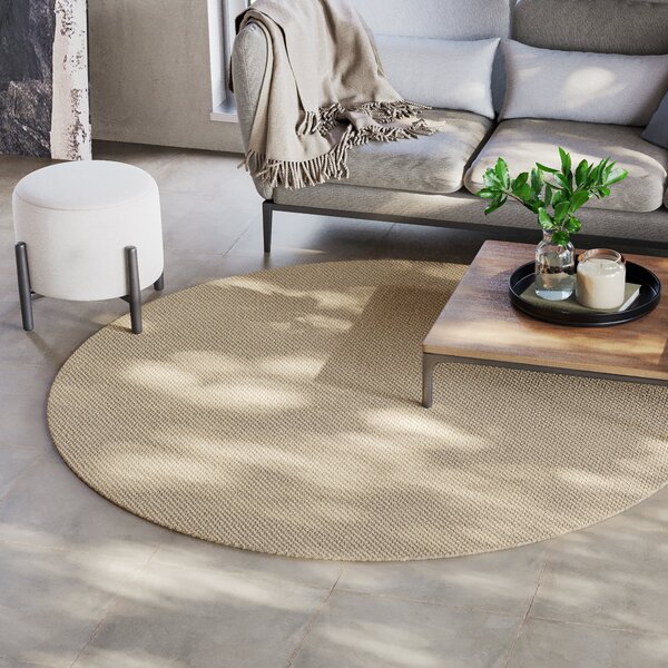 Tapete De Sisal Natural Comfort Granizo Redondo 2,0 Granizo